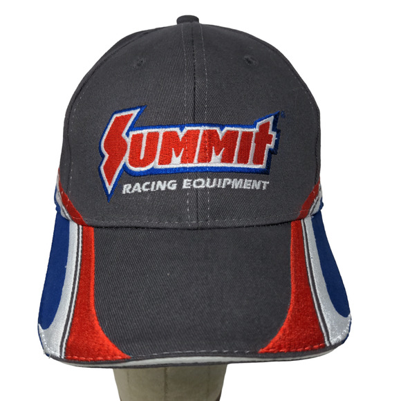 Main Gate Summit Racing Equipment Strapback Hat Gray OSFM Embroidered Logo - Picture 1 of 12